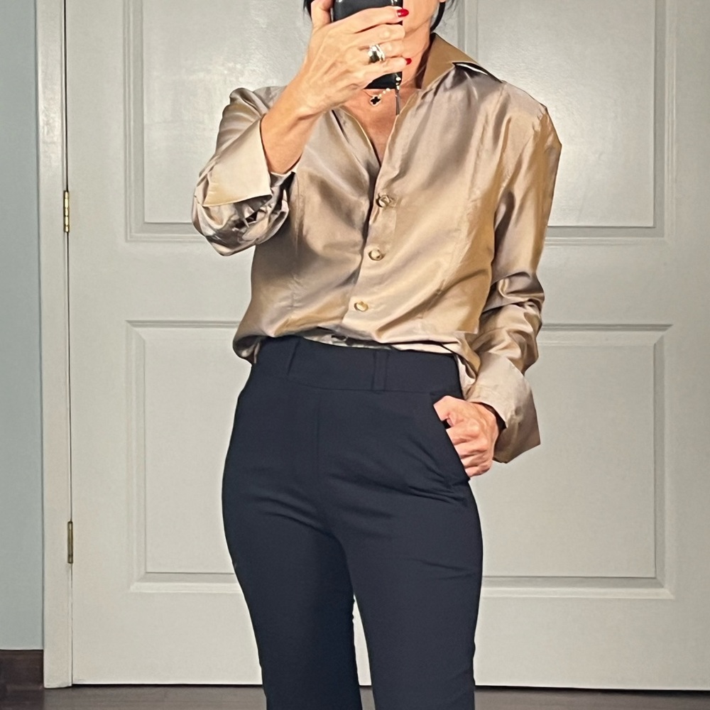 Escada silk Button Down Shirt